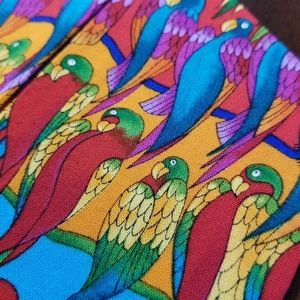 Kids - Laurel Burch Jungle Songs Parrot Cotton Fa…